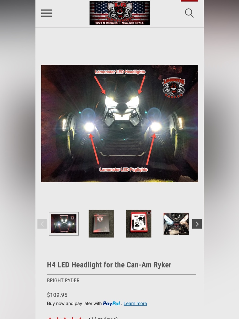 H4 LED Headlight Bulb Kit - Picture 3 of 5
